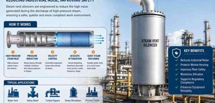 Steam Vent Silencer Reduce Industrial Noise & Improve Safety