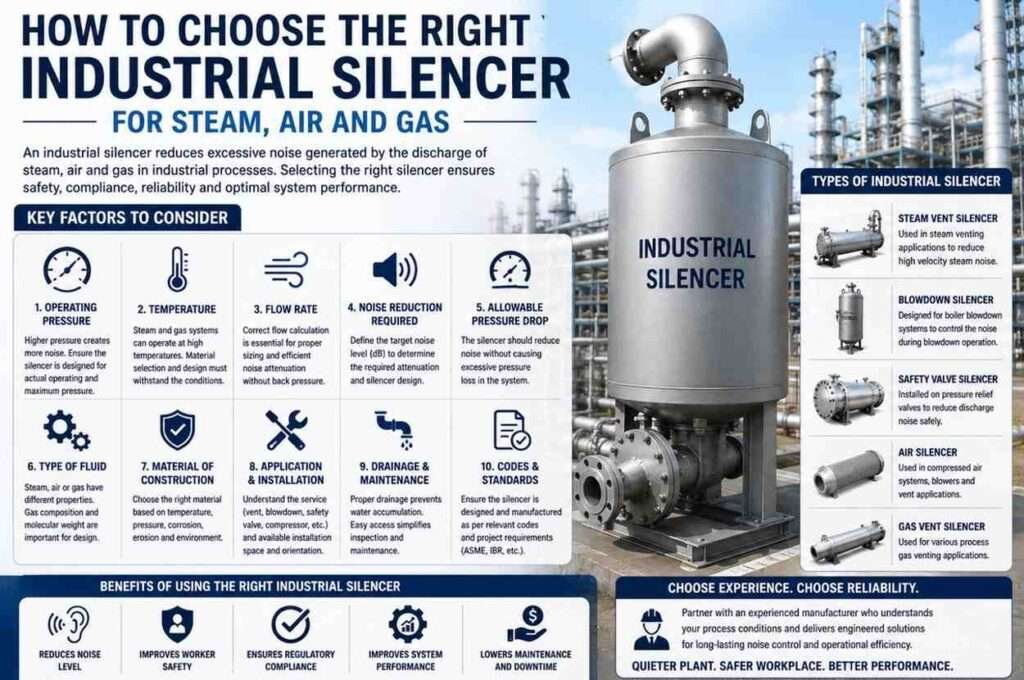 How to Choose the Right Industrial Silencer for Steam, Air and Gas