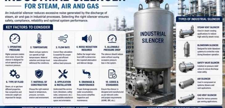 How to Choose the Right Industrial Silencer for Steam, Air and Gas