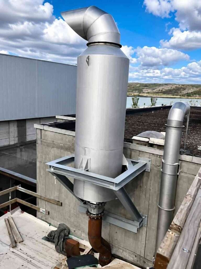 Start up vent silencer