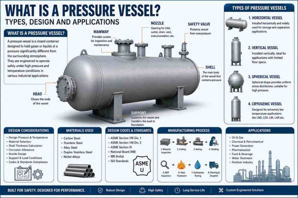 What is a Pressure Vessel Types, Design and Applications
