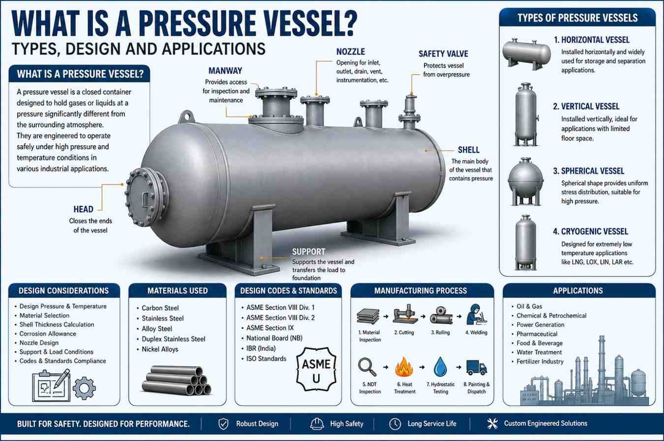 What is a Pressure Vessel Types, Design and Applications
